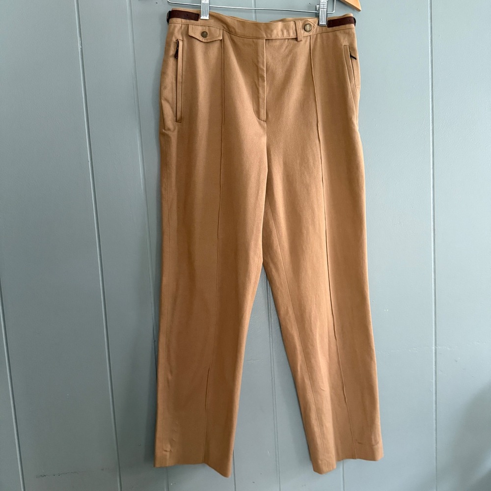 Lauren Ralph Lauren Tan Equestrian Riding Trousers Preppy Womens Size 10 Pants